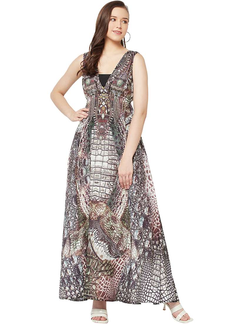 women's fit & flare floral dress - 19848432 -  Standard Image - 1
