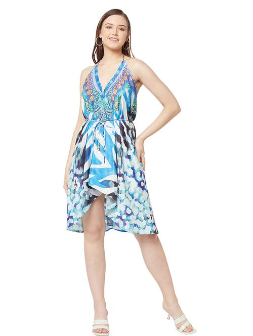 women's high low abstract dress - 19848445 -  Standard Image - 0