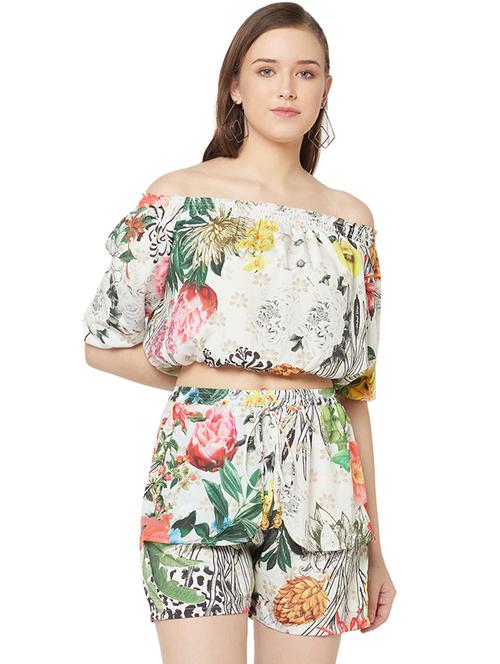 women's crop off shoulder top - 19848481 - Standard Image - 0