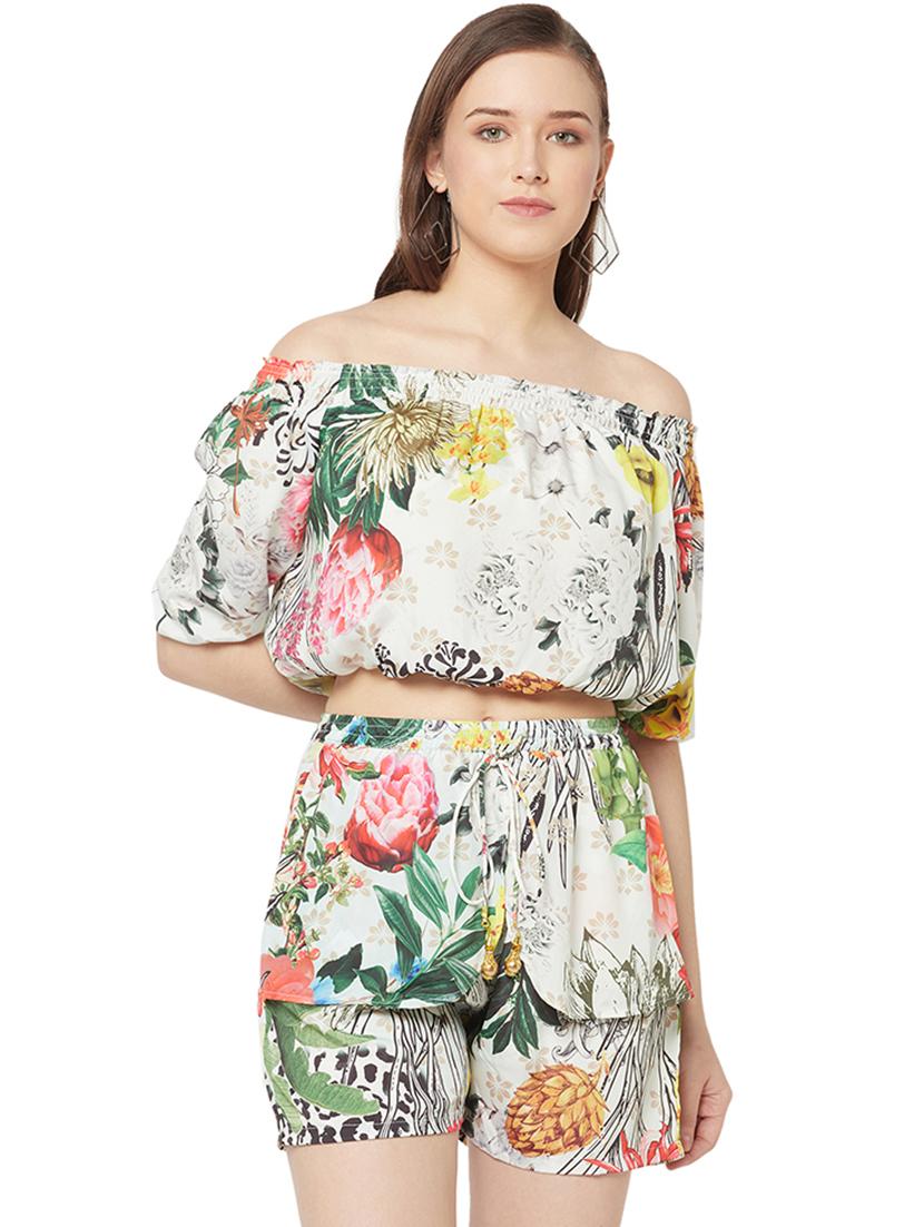 women's crop off shoulder top - 19848481 - Zoom Image - 0