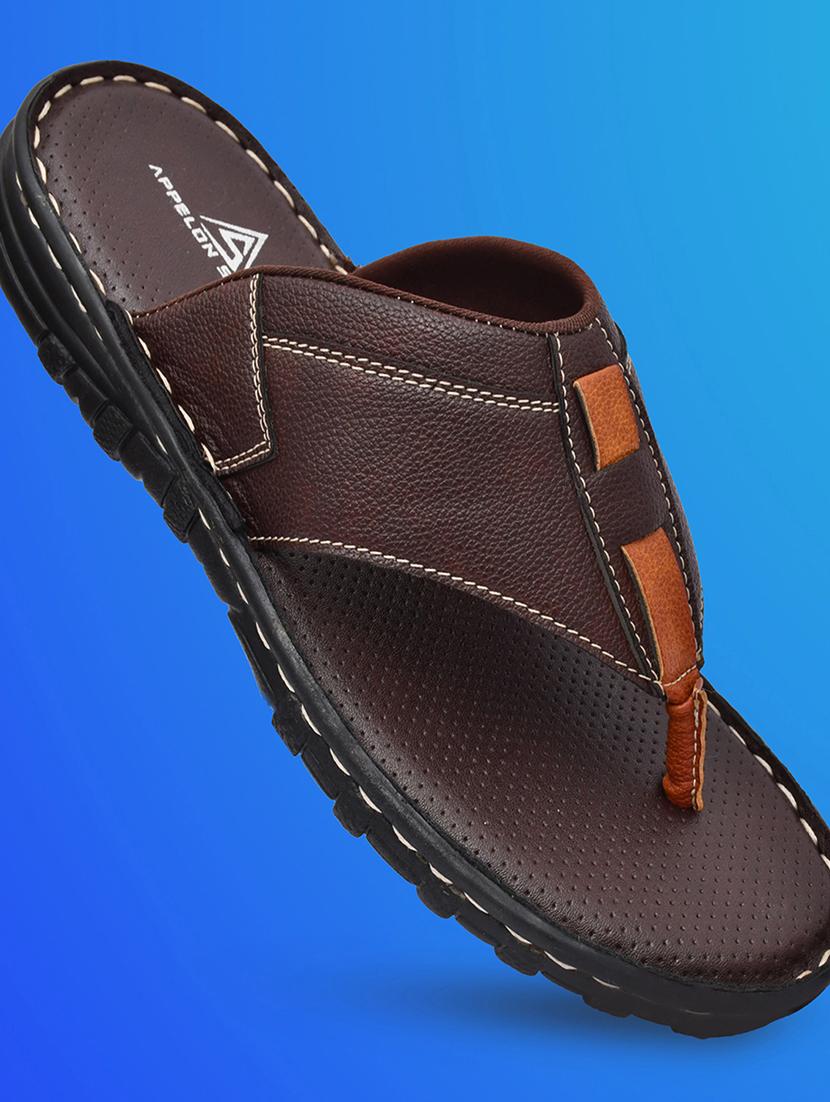 brown slip on flip flop - 19848666 -  Zoom Image - 0