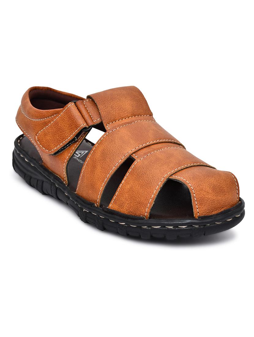 tan synthetic slip on sandal - 19848667 - Standard Image - 1