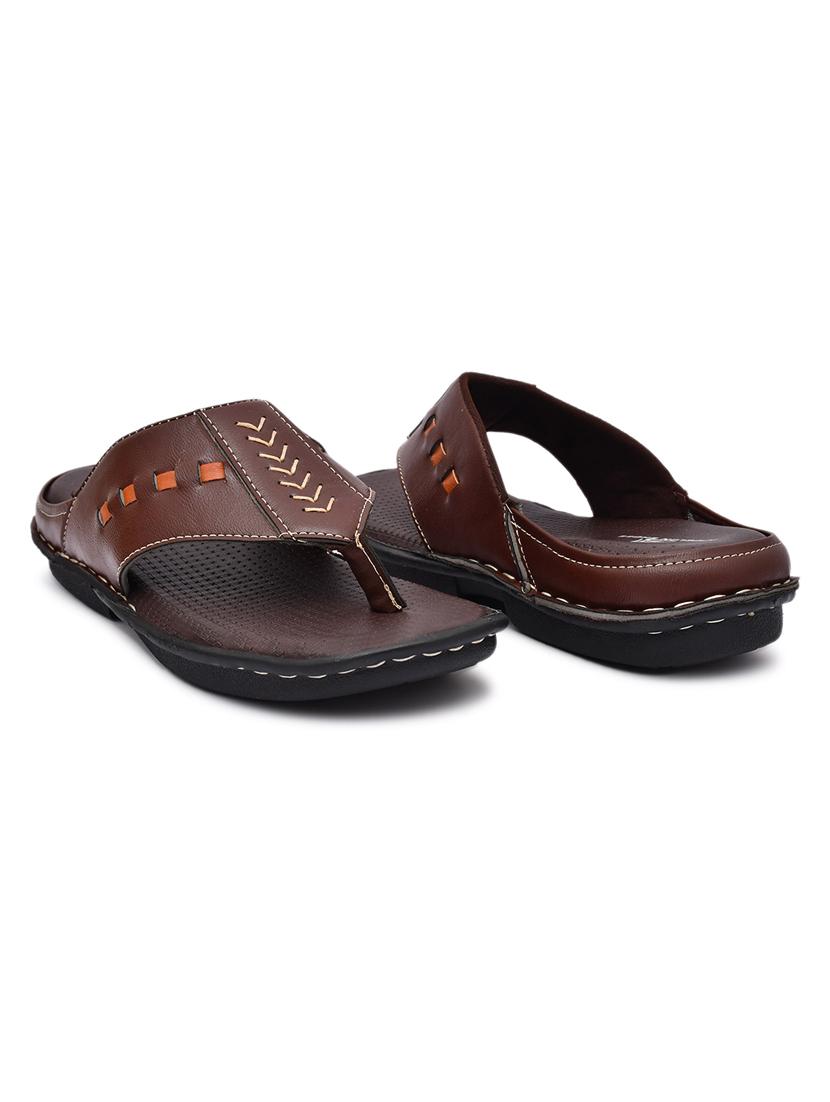 brown synthetic slip on flip flop - 19848703 - Standard Image - 4