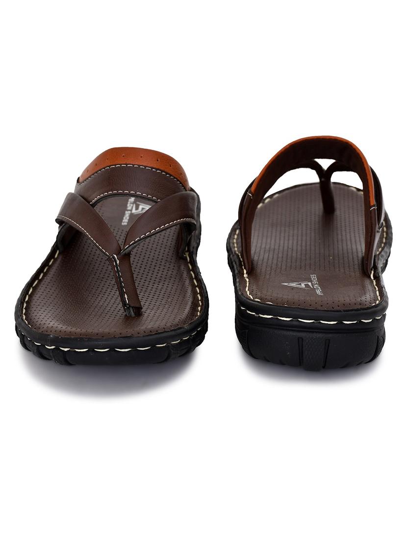 brown synthetic slip on flip flop - 19848705 - Standard Image - 4