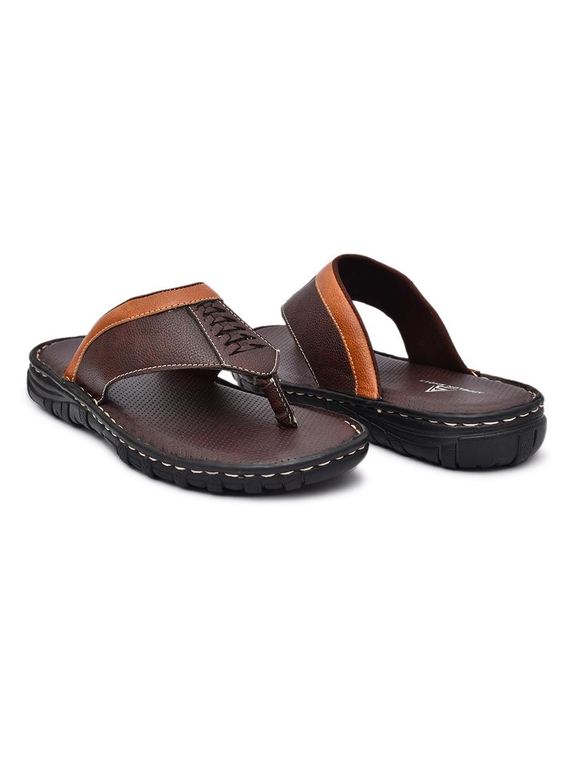 brown synthetic slip on flip flop - 19848732 - Standard Image - 4