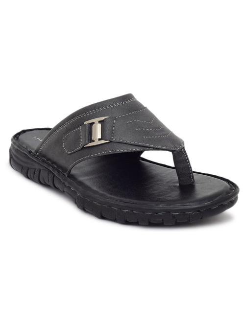 grey synthetic slip on flip flop - 19848767 -  Standard Image - 0