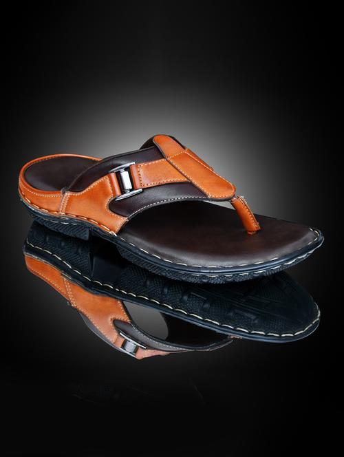 tan synthetic slip on flip flop - 19848794 -  Standard Image - 0