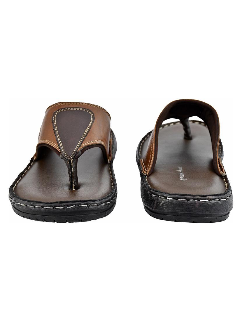 tan synthetic slip on flip flop - 19848801 - Standard Image - 4