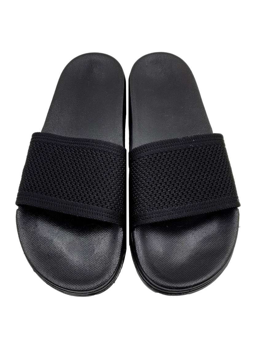 black slip on flip flops - 19849244 -  Standard Image - 4