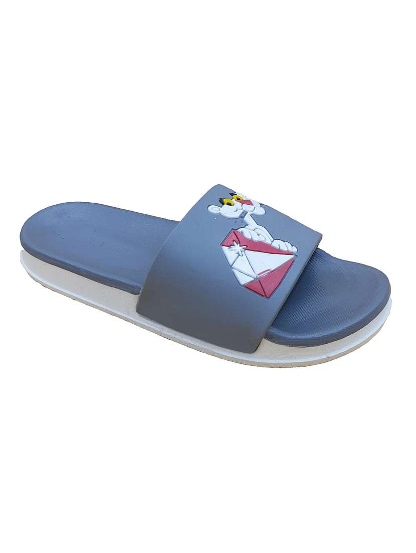 flat panther grey flip flop for women - 19849390 - Standard Image - 1