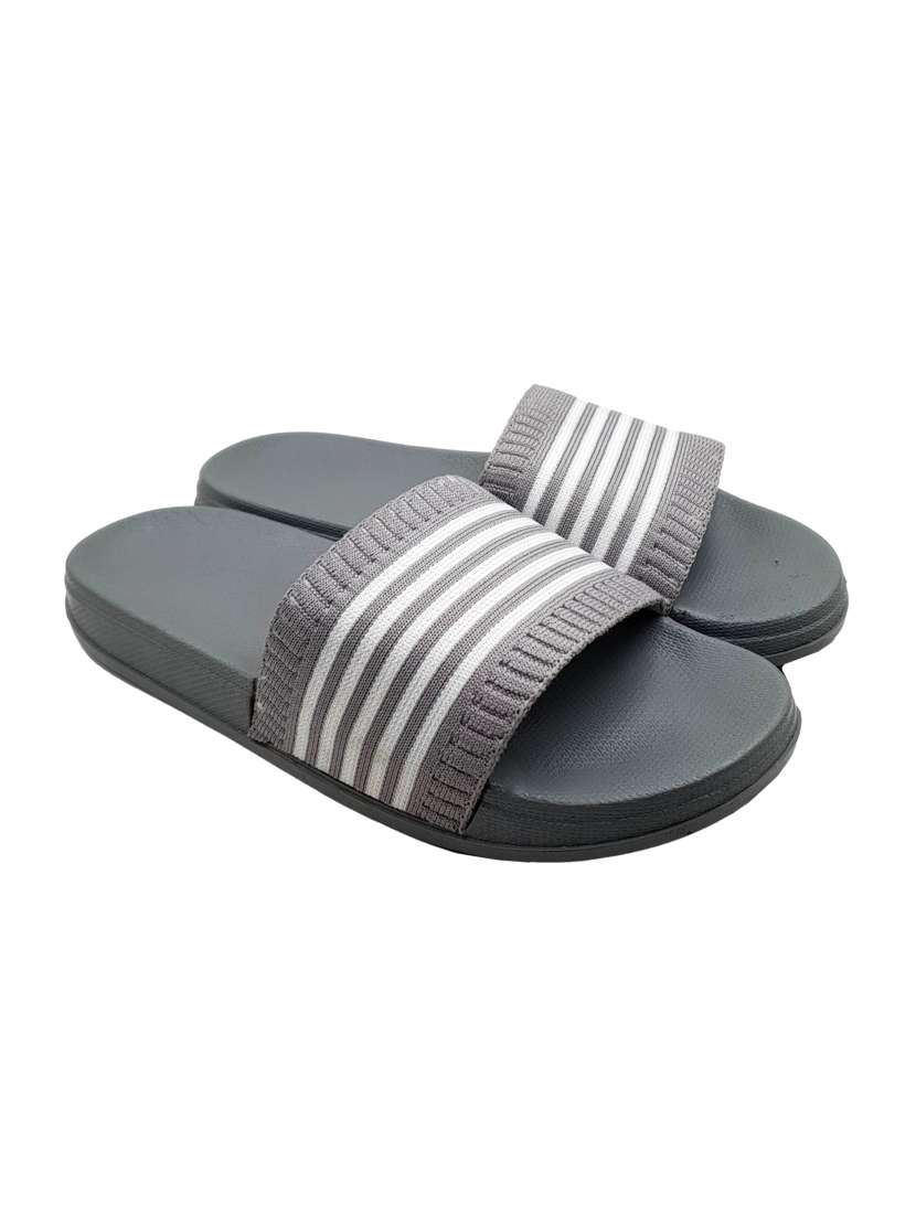 grey striped slider for women - 19849399 - Standard Image - 1