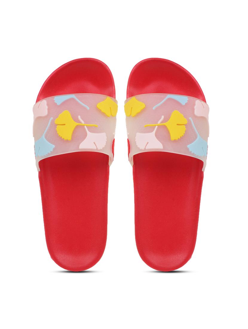 transparent gobi red flip flop for women - 19849497 - Standard Image - 4