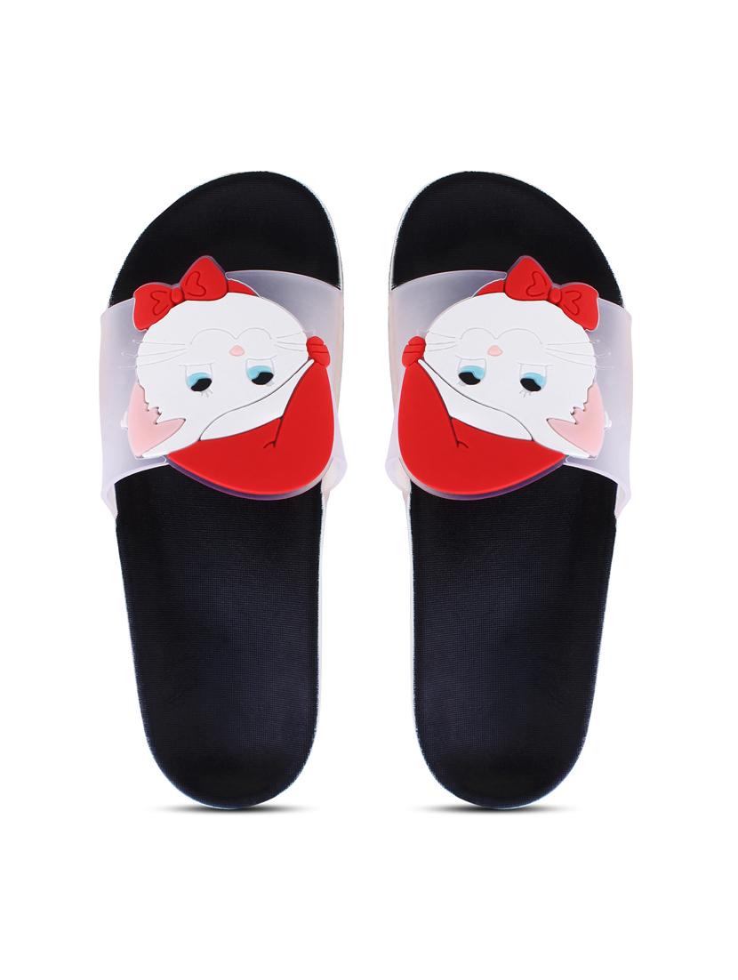 transparent hatcat black flip flop for women - 19849499 - Standard Image - 4