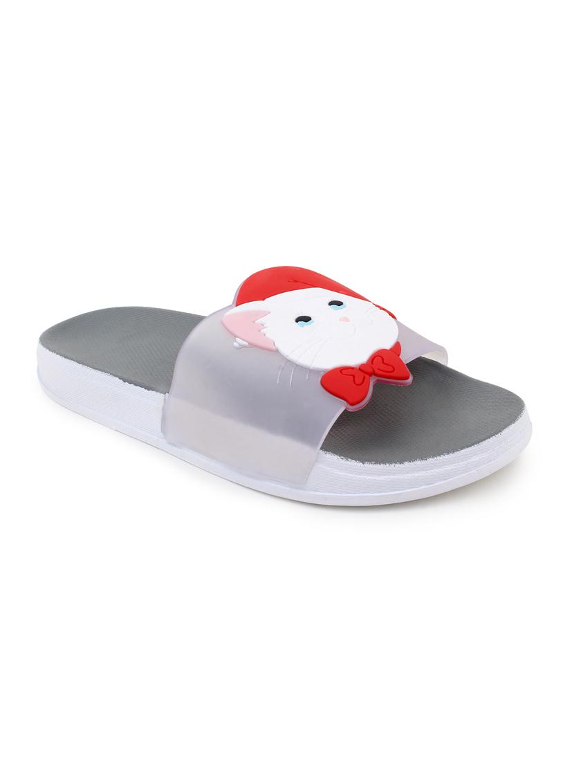 transparent hatcat grey flip flop for women - 19849501 - Standard Image - 1