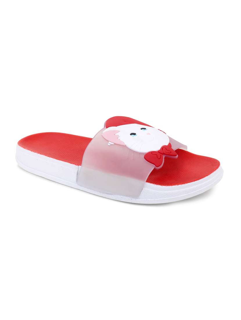 transparent hatcat red flip flop for women - 19849503 - Standard Image - 1
