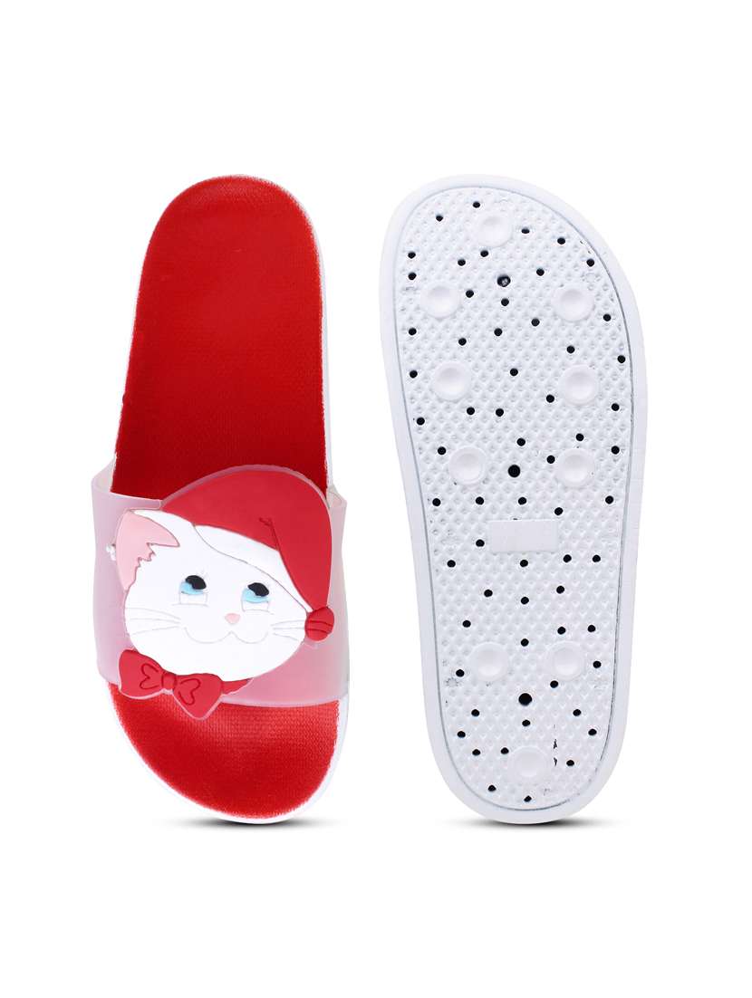 transparent hatcat red flip flop for women - 19849503 - Standard Image - 4