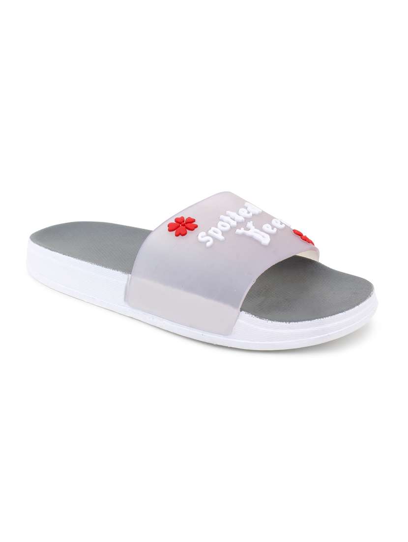 transparent hiran grey flip flop for women - 19849507 - Standard Image - 1