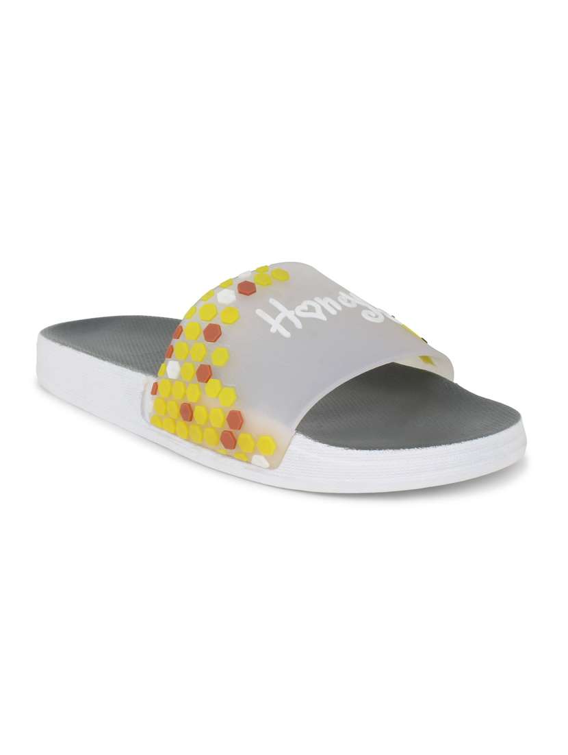transparent honey grey flip flop for women - 19849513 -  Standard Image - 1