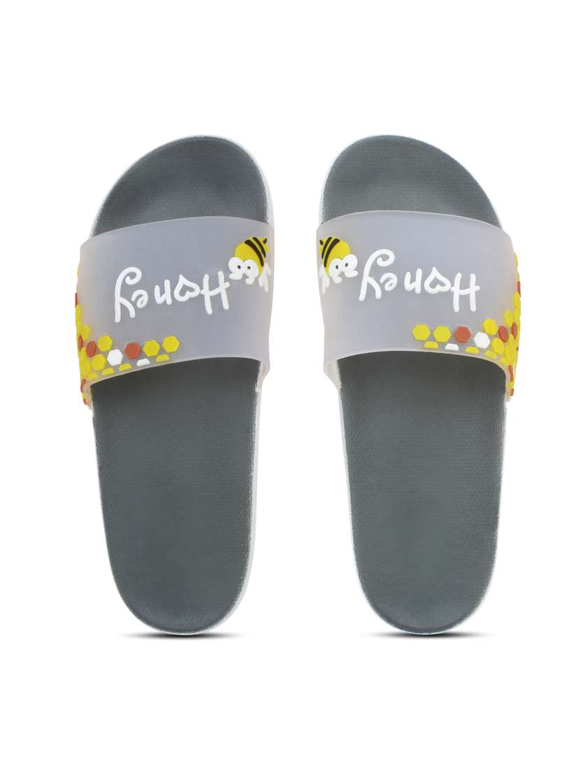 transparent honey grey flip flop for women - 19849513 - Standard Image - 4