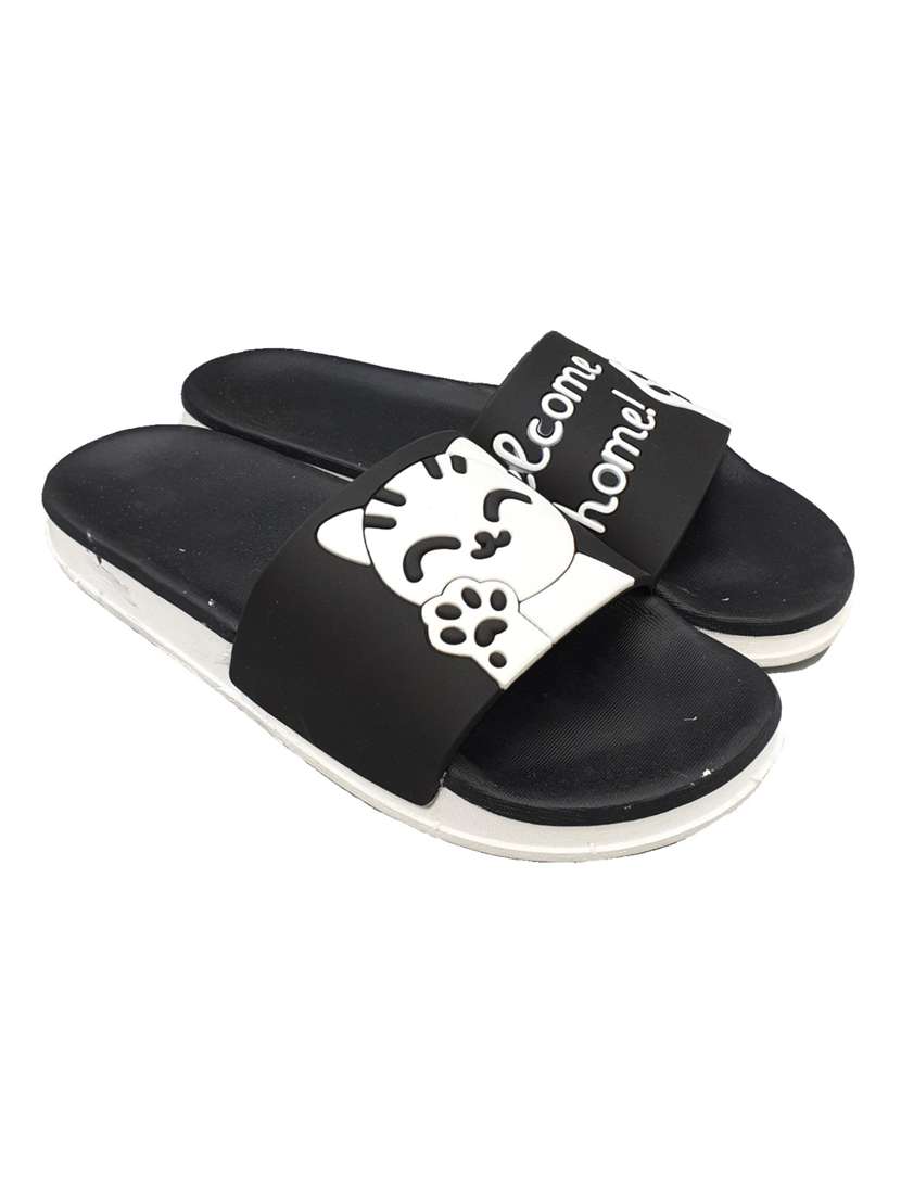 welcome black flip flop for women - 19849557 -  Standard Image - 1