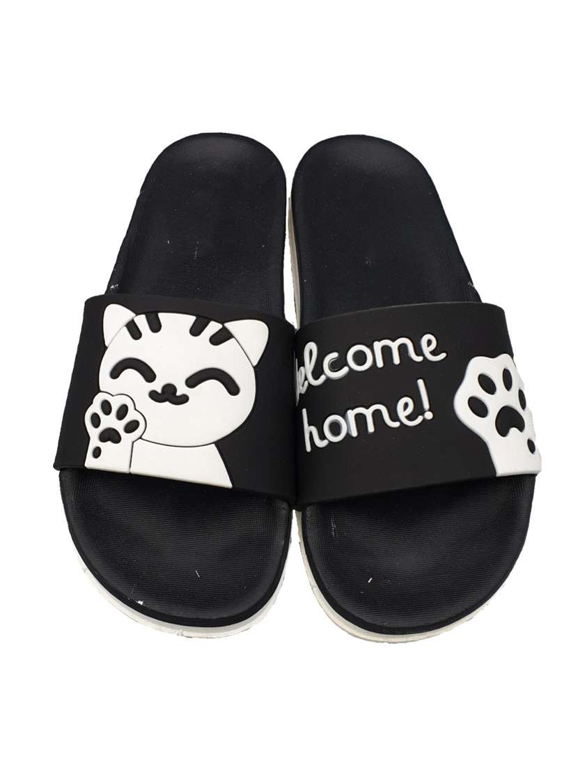 welcome black flip flop for women - 19849557 -  Standard Image - 4