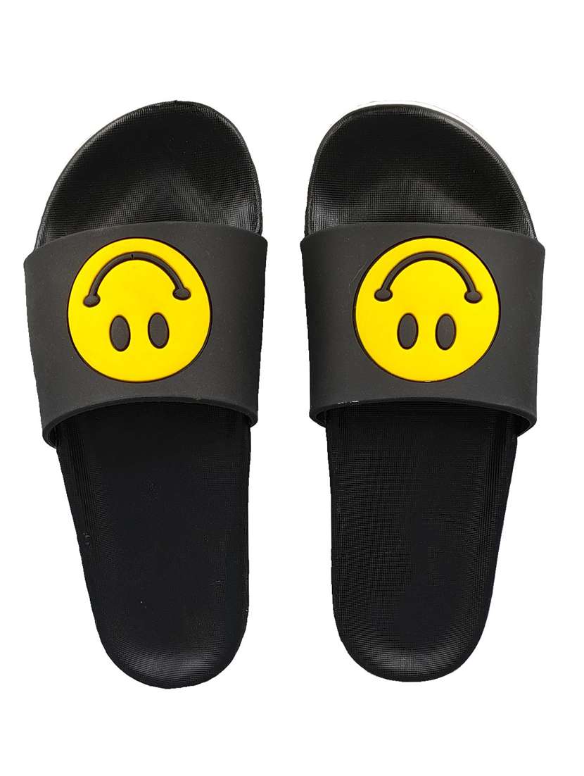 women smiley black flip flop for women - 19849569 -  Standard Image - 4