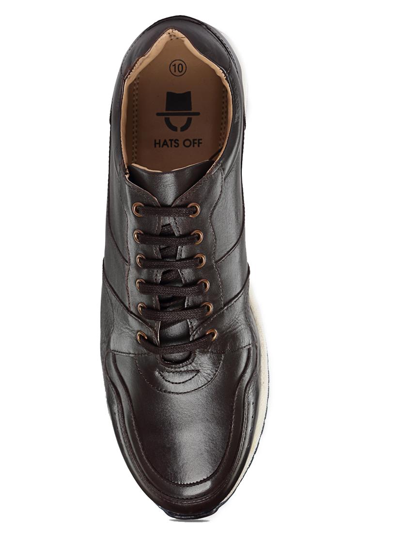 men solid lace-up casual shoes - 19850175 - Standard Image - 4