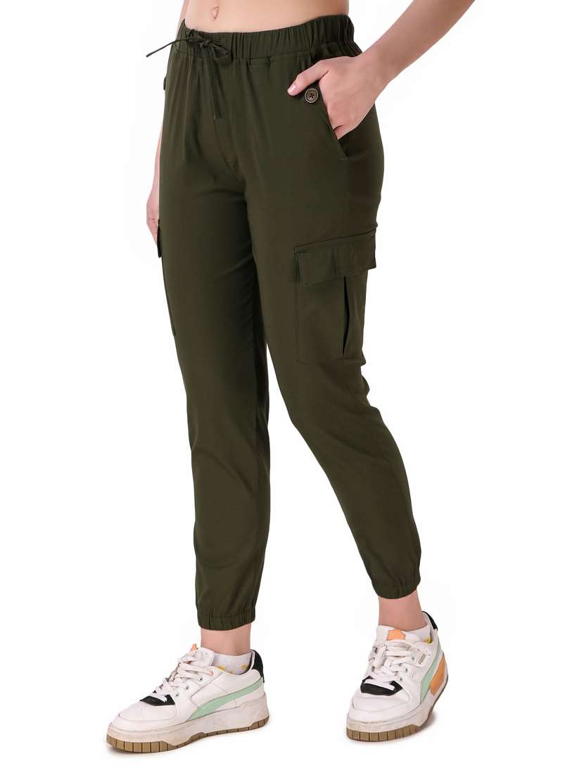 mid rise solid jogger - 19850176 -  Standard Image - 4