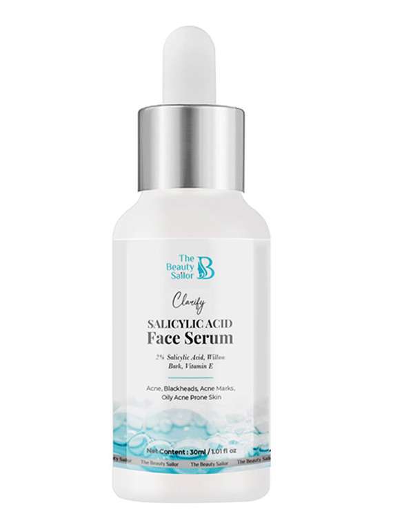 the beauty sailor- clarify salicylic acid face serum for acne and acne marks| for men and women
