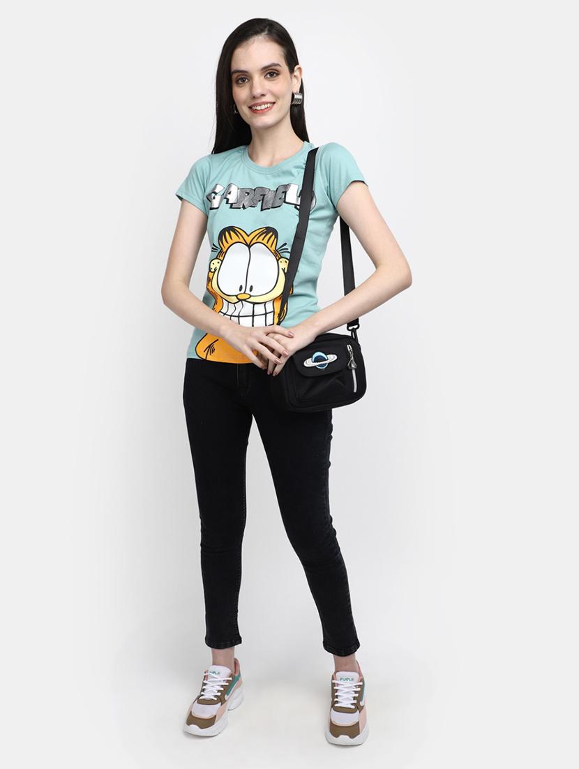 women's front print round neck t-shirt - 19850260 - Standard Image - 4