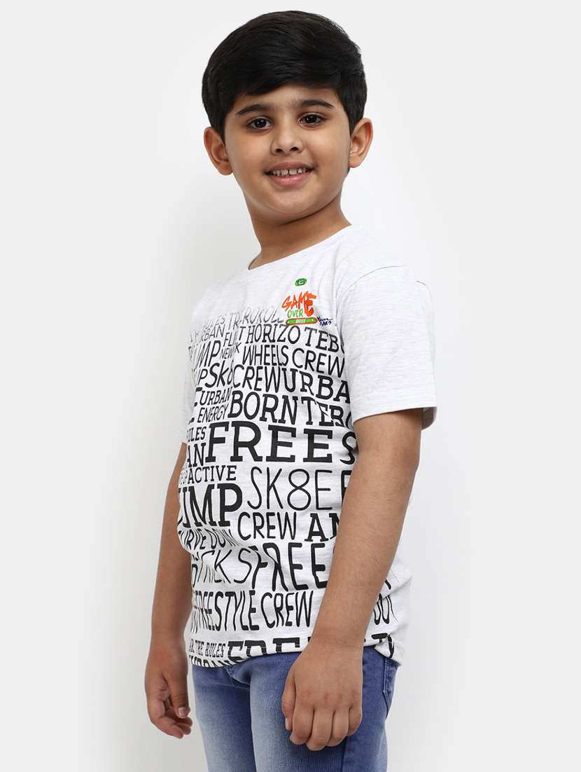 boys printed round neck t-shirt - 19850397 -  Standard Image - 1