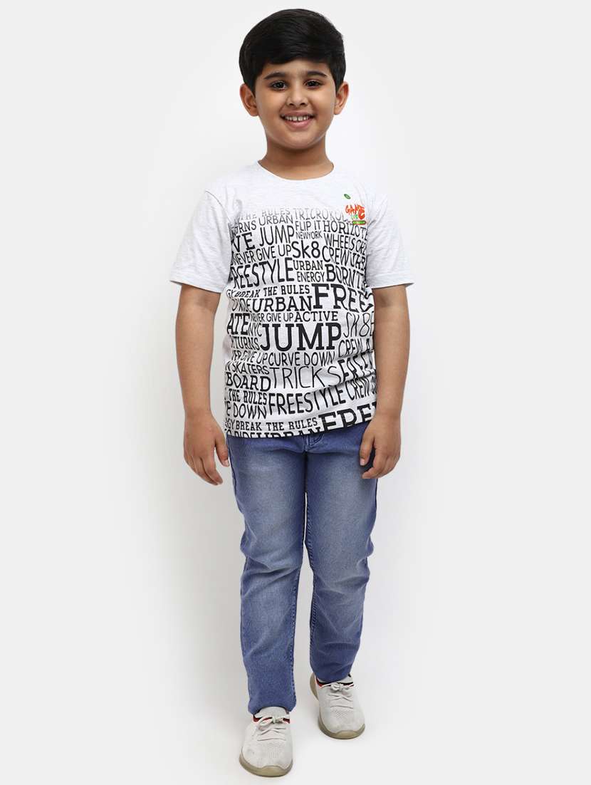 boys printed round neck t-shirt - 19850397 -  Standard Image - 4