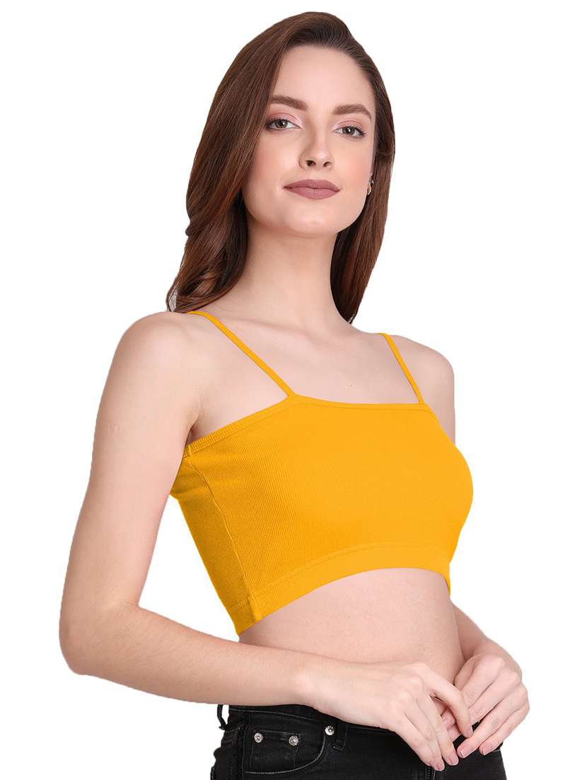 women's crop shoulder strap top - 19851451 - Standard Image - 1