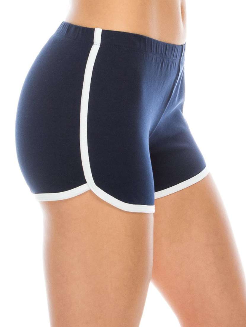 blue solid sports shorts - 19852784 -  Standard Image - 1