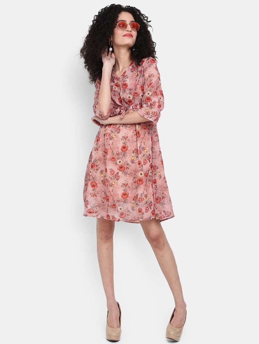 women's fit & flare floral dress