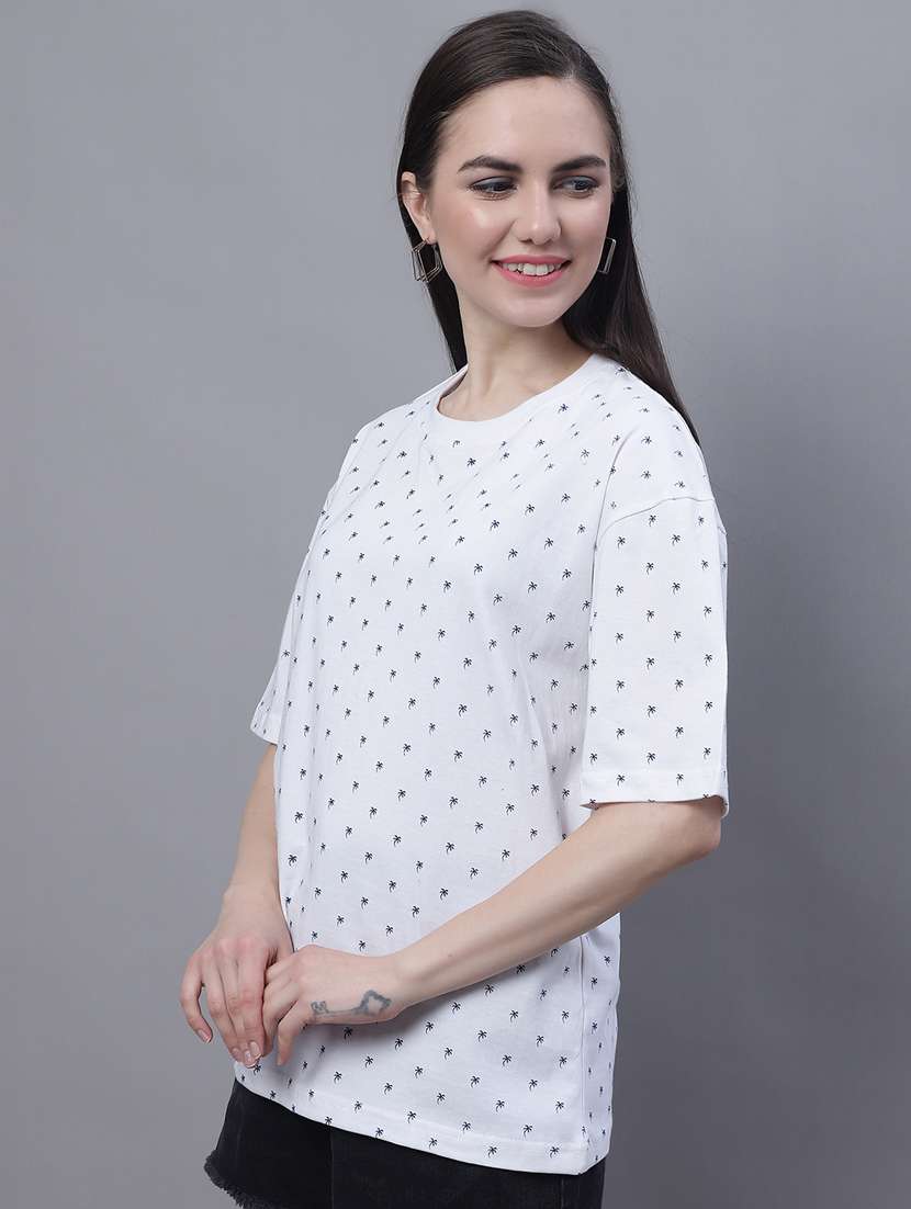 women's all over print round neck t-shirt - 19853026 -  Standard Image - 1