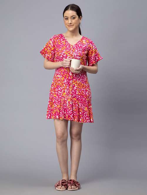 women's tiered dress tie & dye dress - 19853041 -  Standard Image - 0