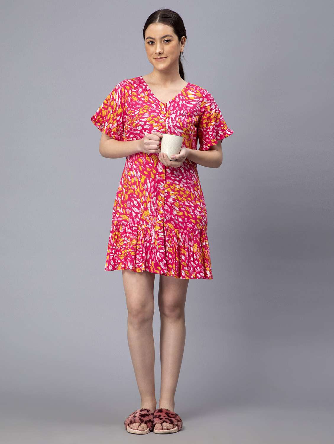 women's tiered dress tie & dye dress - 19853041 -  Zoom Image - 0