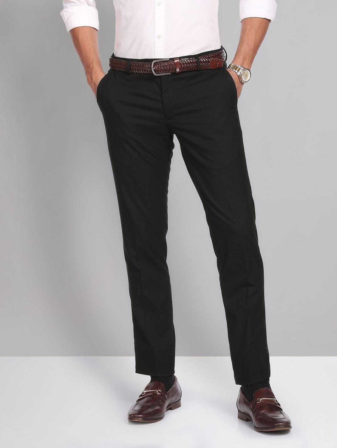 mid rise solid formal trouser - 19853769 - Standard Image - 1