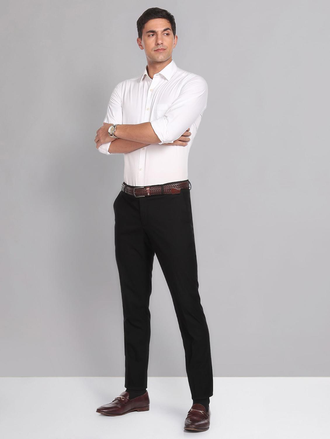mid rise solid formal trouser - 19853769 - Standard Image - 4