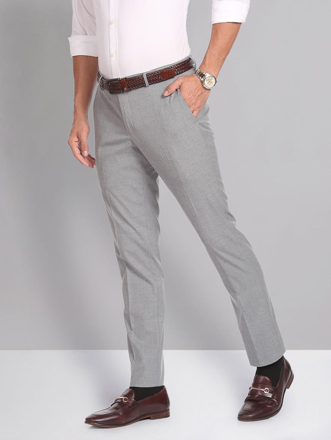 mid rise solid formal trouser - 19853772 - Standard Image - 1