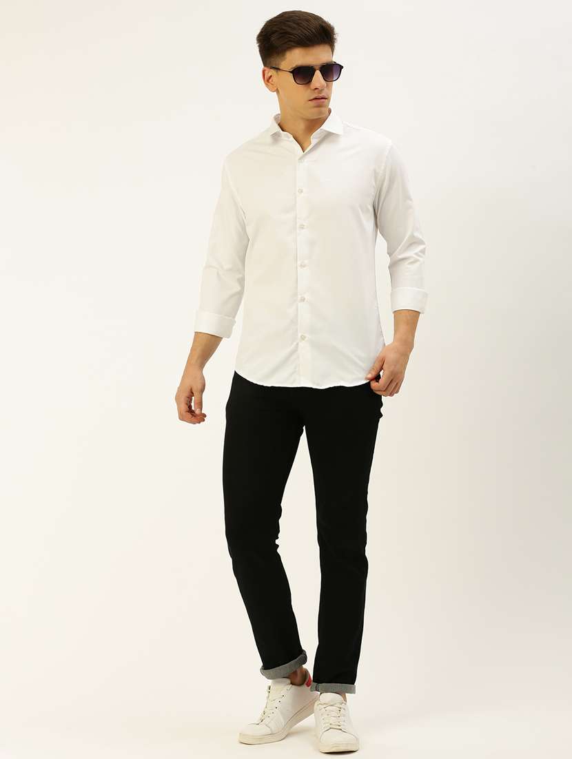 mens solid casual shirt - 19855941 -  Standard Image - 4