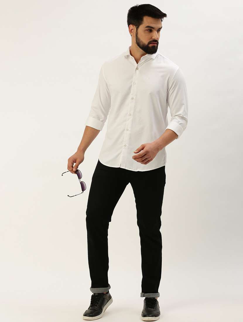 mens solid casual shirt - 19855942 -  Standard Image - 4