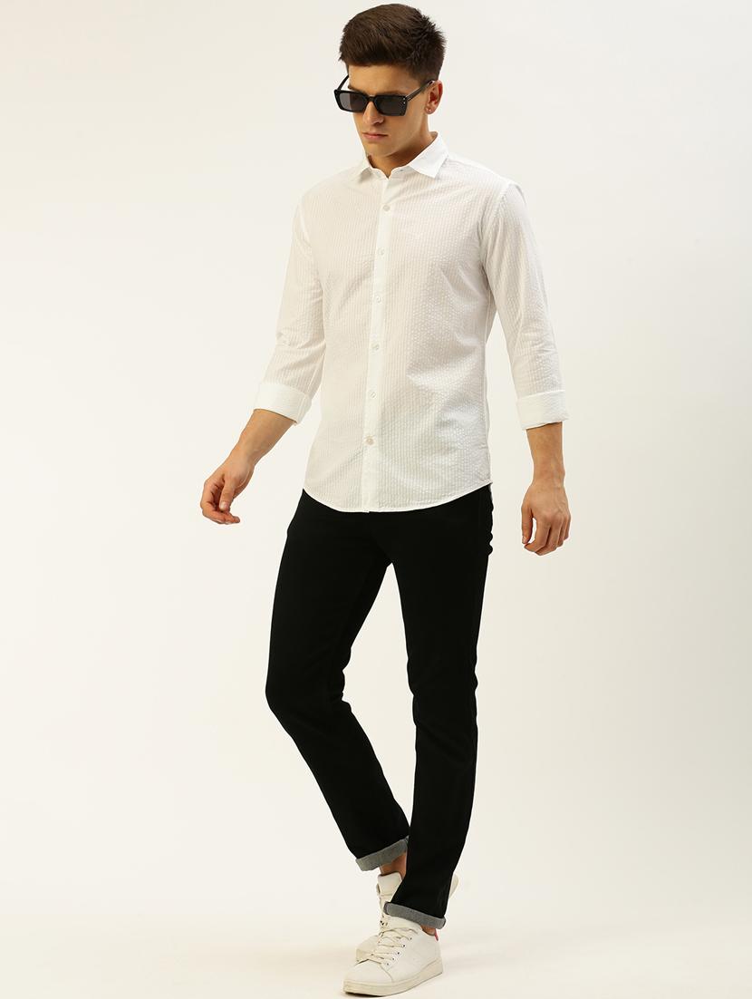 white cotton casual shirt - 19855944 - Standard Image - 4