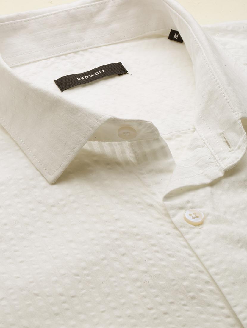 white cotton casual shirt - 19855944 - Standard Image - 6
