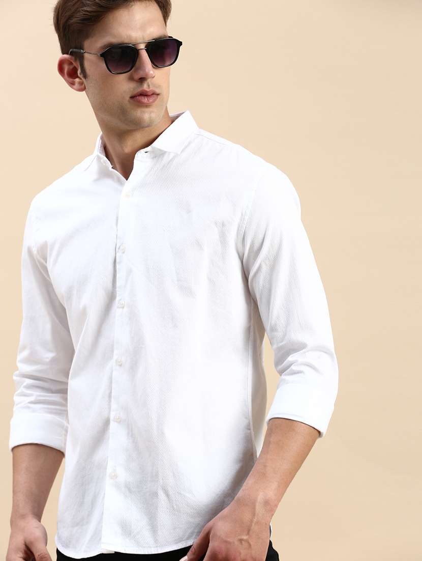 mens solid casual shirt - 19855948 -  Standard Image - 1