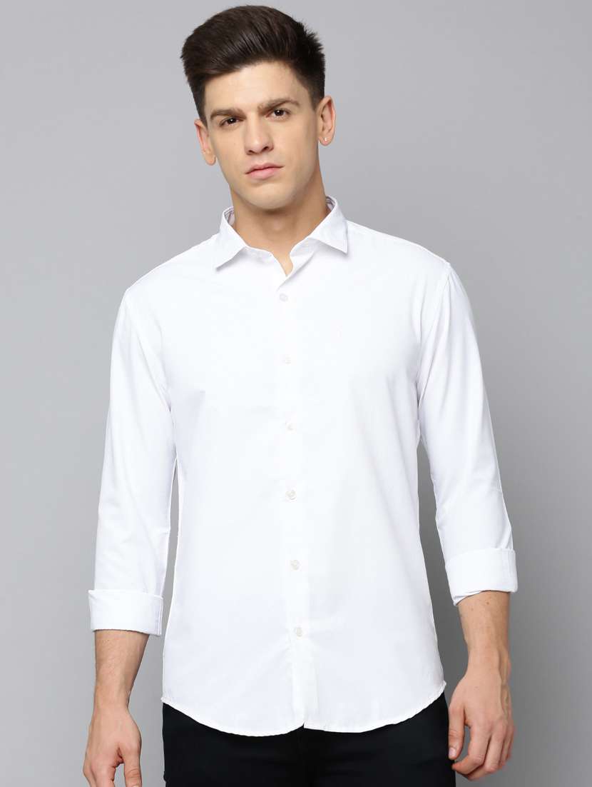 mens solid casual shirt