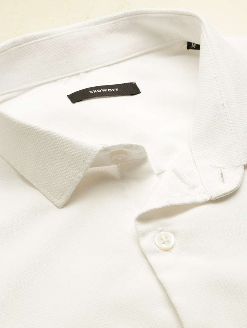 white cotton casual shirt - 19855951 -  Standard Image - 6