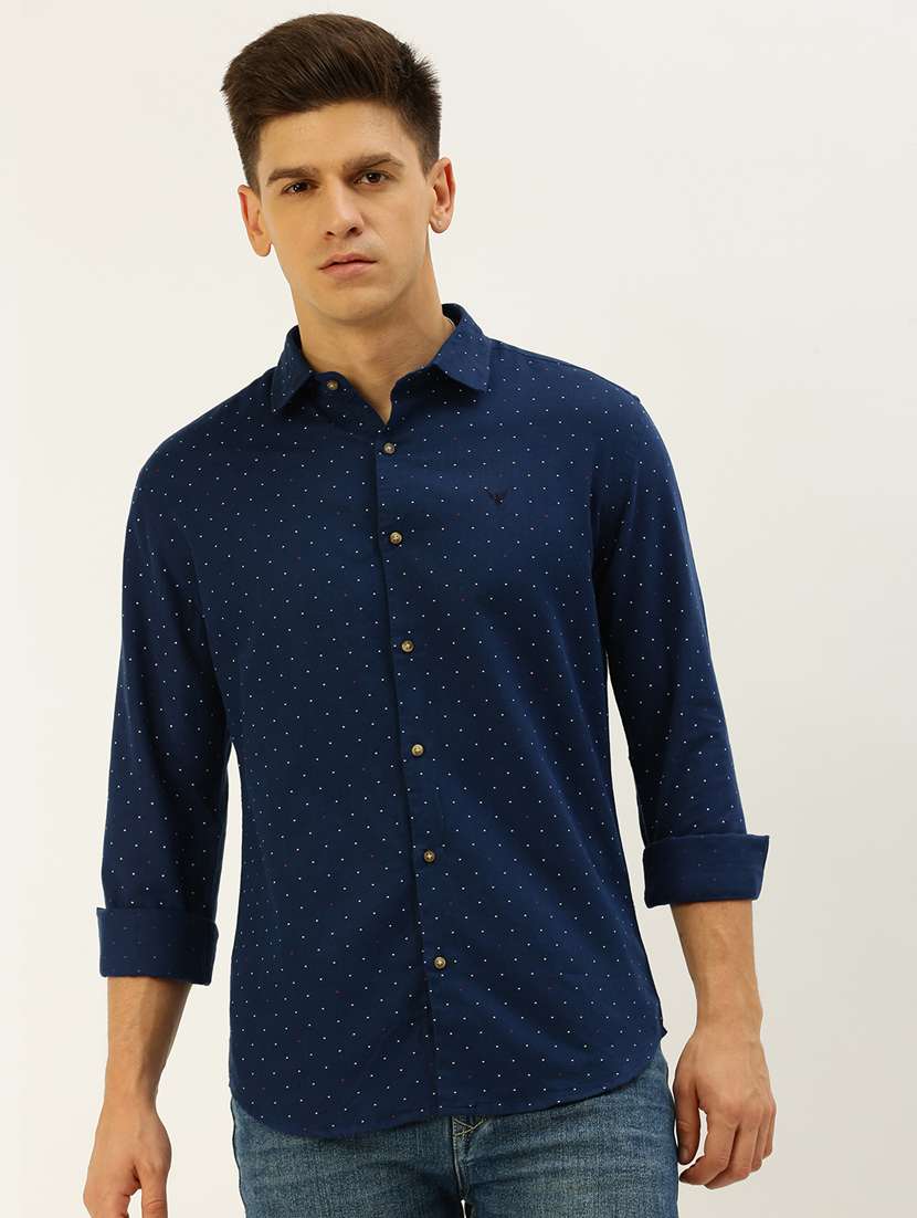 mens polka dots casual shirt - 19855966 - Zoom Image - 0