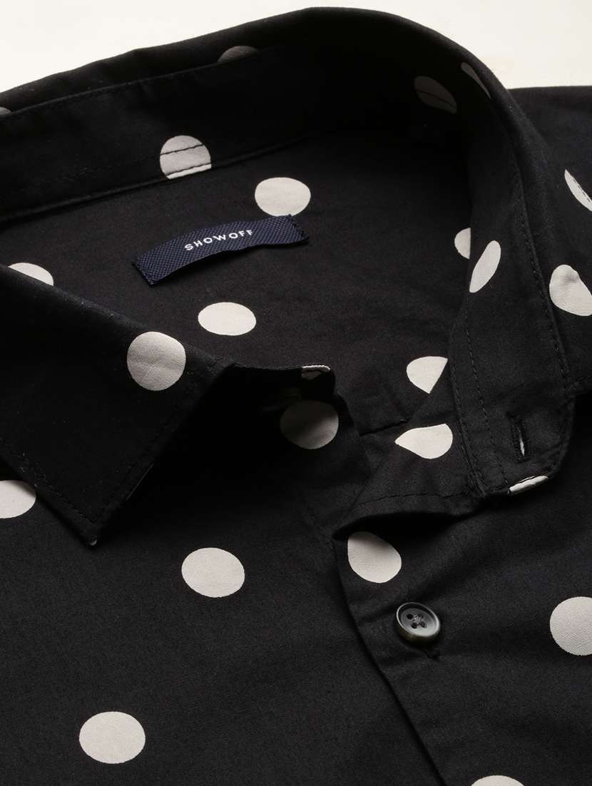 mens polka dots casual shirt - 19855971 - Standard Image - 6